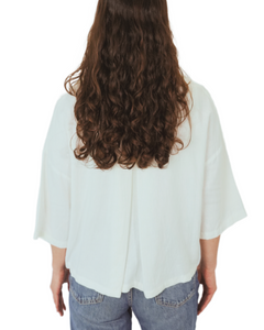 Boxy Button Up shirt (soft denim grey)