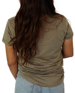 She is Soft Green Tee (Bubble print)