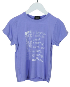 Kids Tee - SHE is (Purple)