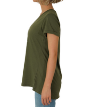 Load image into Gallery viewer, She is Green Tee with V neck (Bubble print)