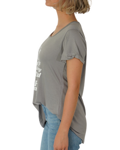 She is Grey Tee (Bubble print)