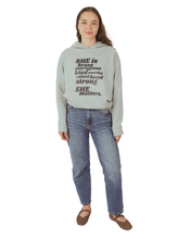 Load image into Gallery viewer, SHE Matters Hoodie (Grey)