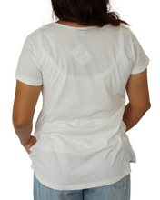Load image into Gallery viewer, She is White Tee (Bubble print)