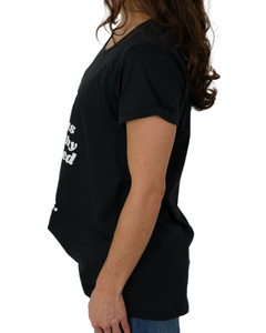 She is Black Tee (Bubble print)