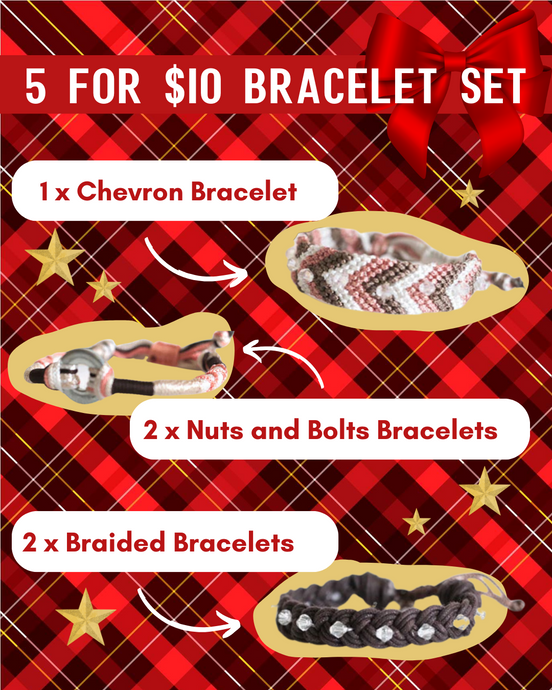 Christmas Bracelet pack - 5 for $10