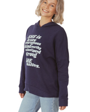 Load image into Gallery viewer, SHE Matters Hoodie (Navy)