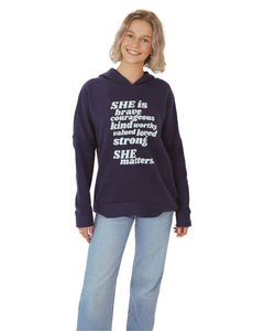 SHE Matters Hoodie (Navy)