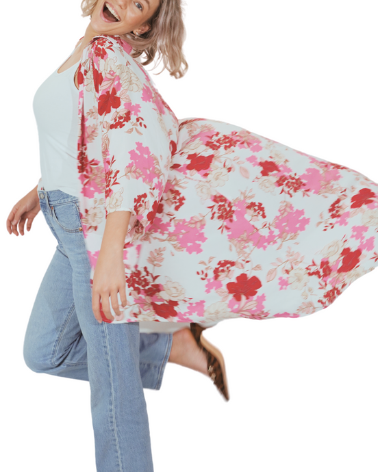Cherry Blossom Kimono top
