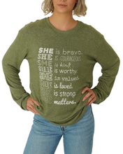 Load image into Gallery viewer, &quot;Love Louder&quot; Long Sleeve top
