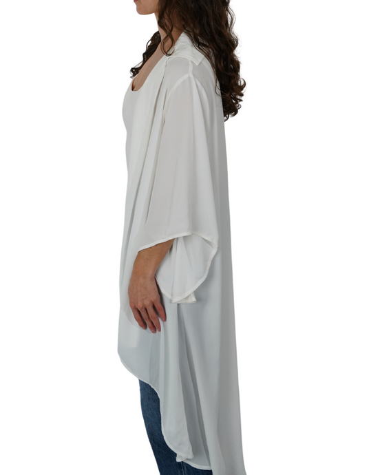 Sheer Kimono top (white)