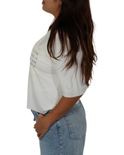 Load image into Gallery viewer, SHE Is Crop T Shirt (White)