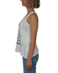 "SHE is" backless top (white)