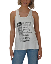 Load image into Gallery viewer, &quot;SHE is&quot; backless top (white)