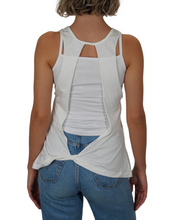 Load image into Gallery viewer, &quot;SHE is&quot; backless top (white)