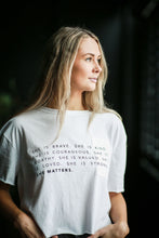 Load image into Gallery viewer, SHE Is Crop T Shirt