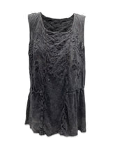 Load image into Gallery viewer, Charcoal Embroidered Fashion top
