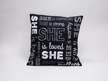 Load image into Gallery viewer, SHE Is Cushion Cover
